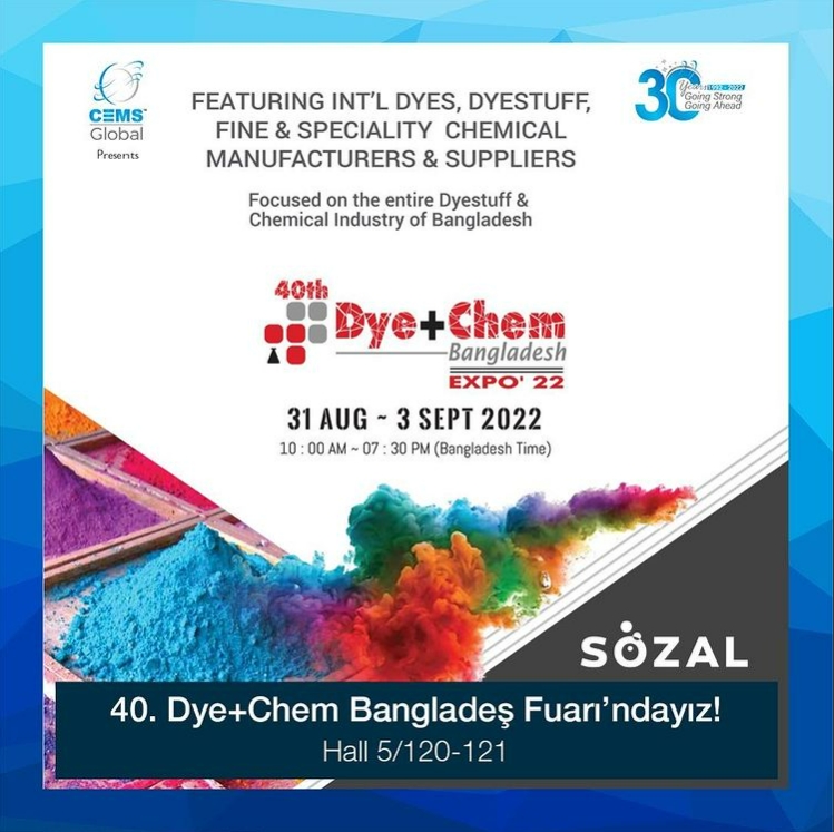 Sözal Kimya 40.Dye+Chem Bangladesh Fair